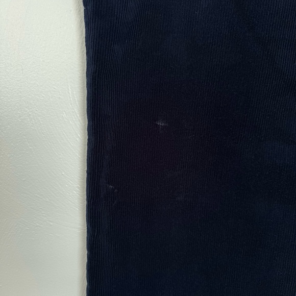 Banana Republic Pants Womens 35S Dark Blue Corduroy Straight Ankle High Rise NWT - Picture 4 of 12